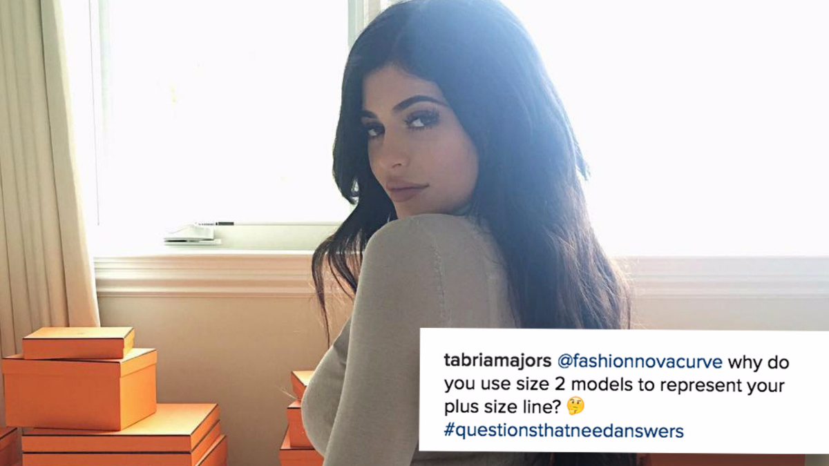 Fashion Nova is using size 2 models to sell plussize clothing