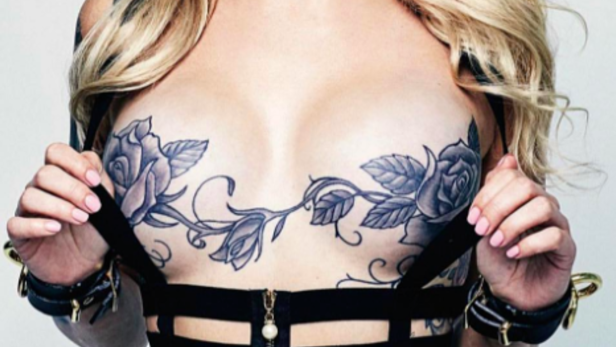 A womans tattoo over her mastectomy scars is true body love  CafeMomcom