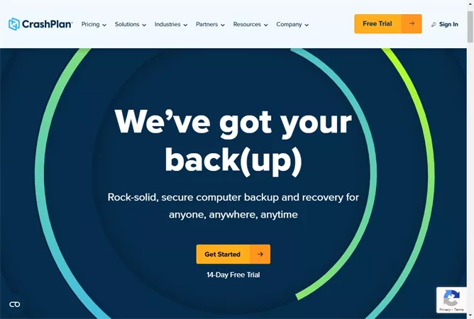 crashplan website screenshot