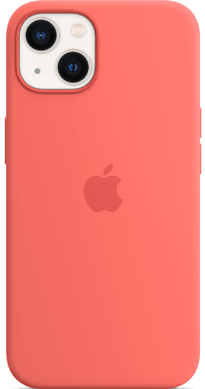 iPhone 13 Starlight Pink Pomelo Silicone Case with MagSafe Pure Back Screen USEN