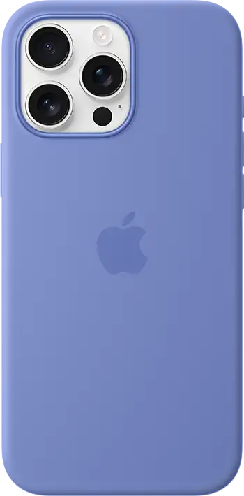 iPhone 16 Pro Max Periwinkle Silicone Case with MagSafe Pure Back