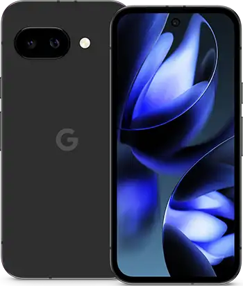 Google Pixel 9a Back Front Obsidian