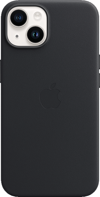 iPhone 14 Starlight Midnight Leather Case with MagSafe 1