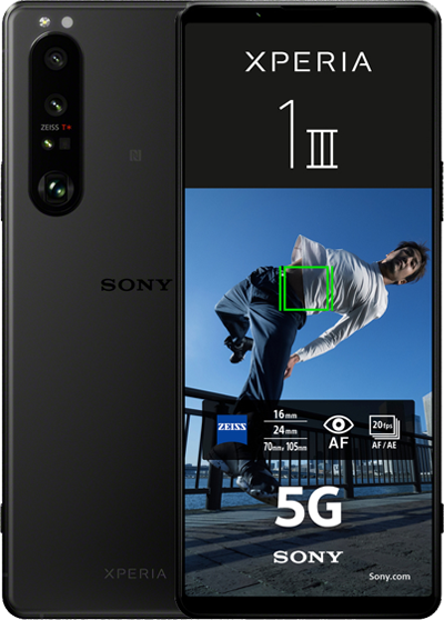 SonyXperia1 III front+back black