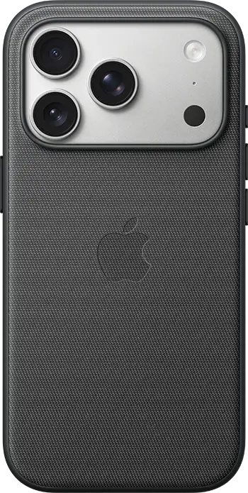 iPhone 17 Pro Silver Black TechWoven Case with MagSafe Pure Back