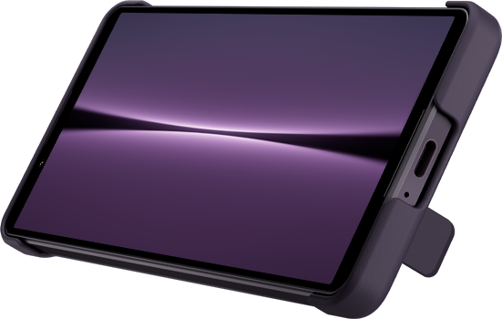 Xperia IV Style cover angleFront purple4