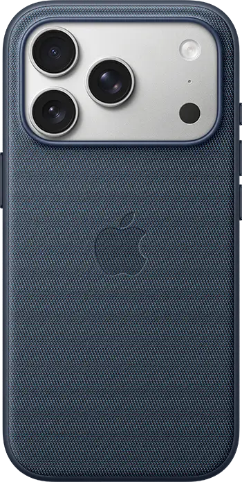 iPhone 17 Pro Silver Blue TechWoven Case with MagSafe Pure Back