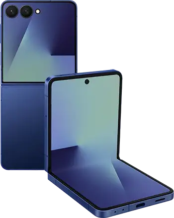 Samsung Galaxy Z Flip 7 tabletopl30back blue shadow