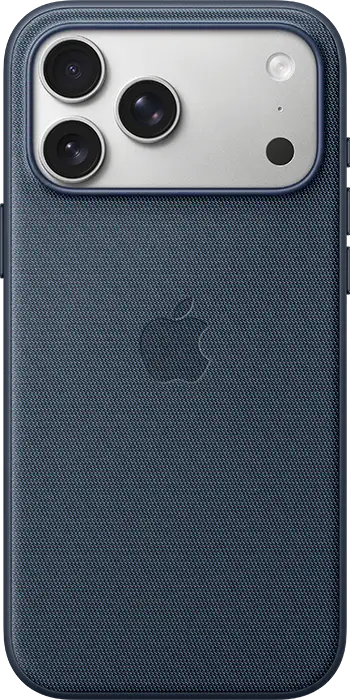iPhone 17 Pro Max Silver - Blue - TechWoven Case with MagSafe Pure Back