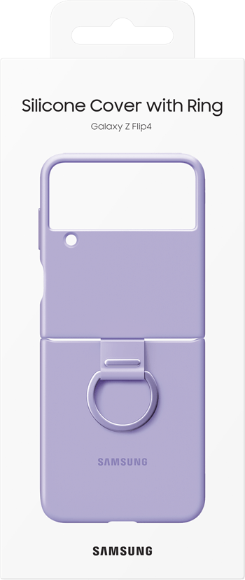 Samsung-Galaxy-Z-Flip4-Silicone-Cover-with-Ring-Bora-Purple-7