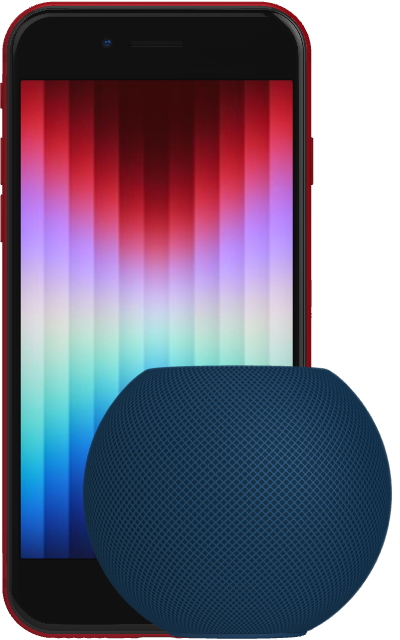iPhone SE 5G Red HomePod