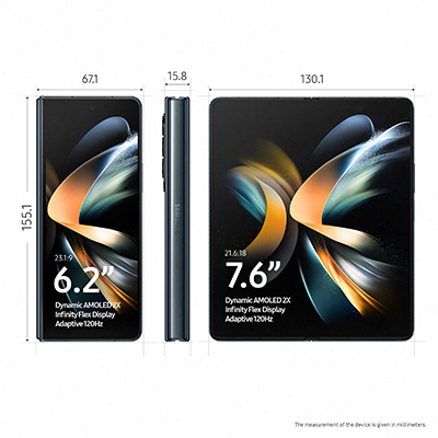 Samsung Galaxy Z Fold4 Specs GreyGreen 400x400