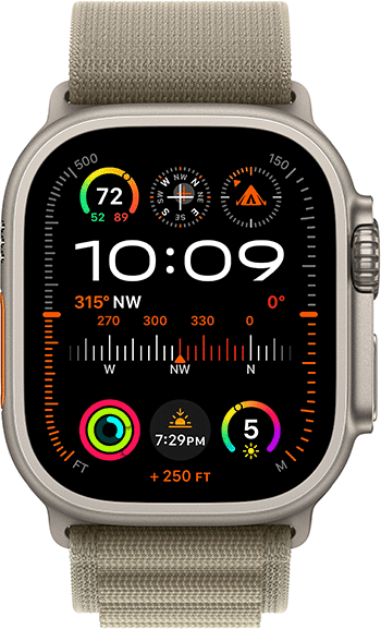 Apple Watch Ultra 2 LTE 49mm Titanium Olive Alpine Loop 2