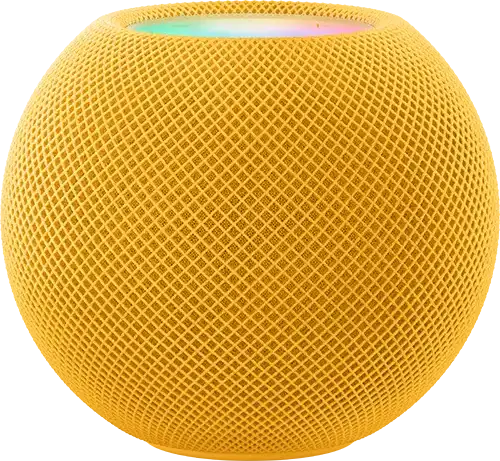 HomePod mini Yellow Pure Front Siri Screen USEN