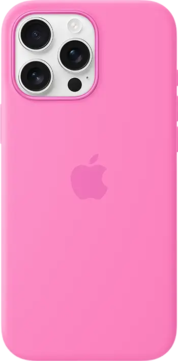 iPhone 16 Pro Max Peony Silicone Case with MagSafe Pure Back