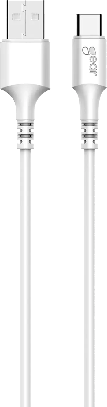 GEAR Charging Cable USB A to USB C 2 0 Round 2m White