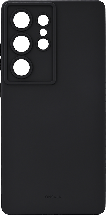 ONSALA Samsung S25 Ultra 5G Phone Case Back Silicone Touch Recycled Black