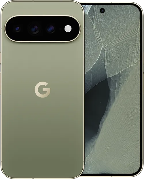 Google Pixel 11 Pro XL - Olive - Back Front Standing Soldier
