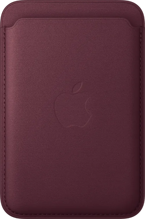 Apple iPhone - Burgundy Finewoven Wallet With Magsafe Back Apple iPhone - Burgundy Finewoven Wallet With Magsafe Back