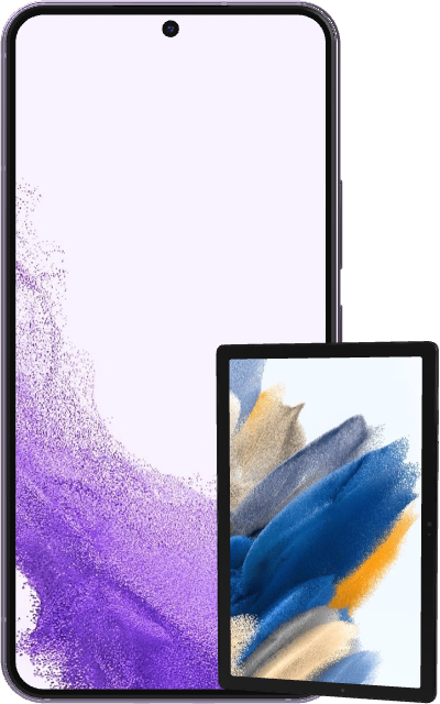 Samsung Galaxy S22 Purple Tab A8
