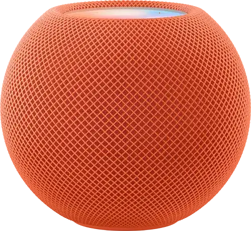HomePod mini Orange Pure Front Siri Screen USEN