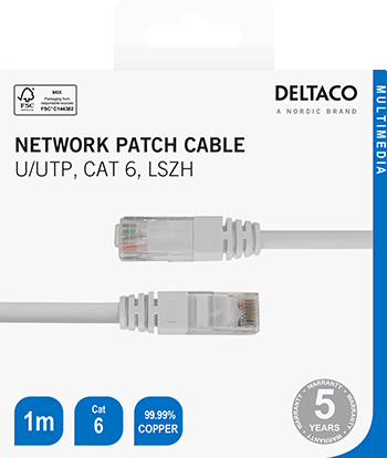 deltaco-nettverkskabel-1m