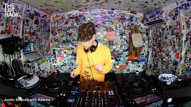 Justin Strauss with Kalexis poster