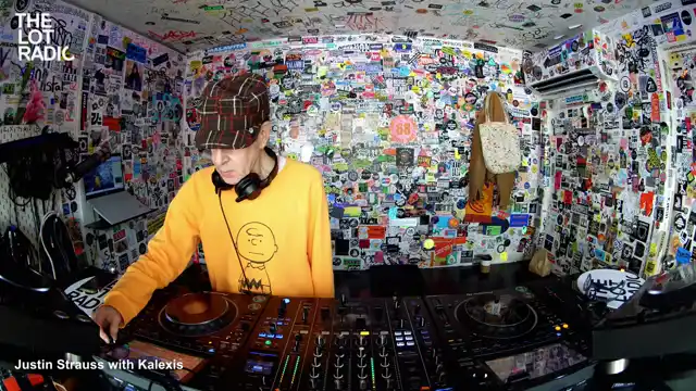 Justin Strauss with Kalexis poster