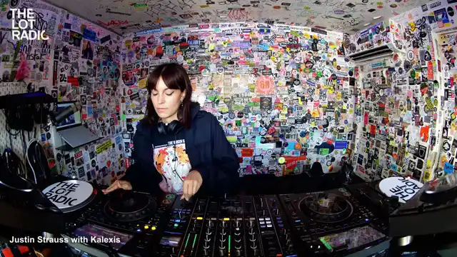 Justin Strauss with Kalexis poster