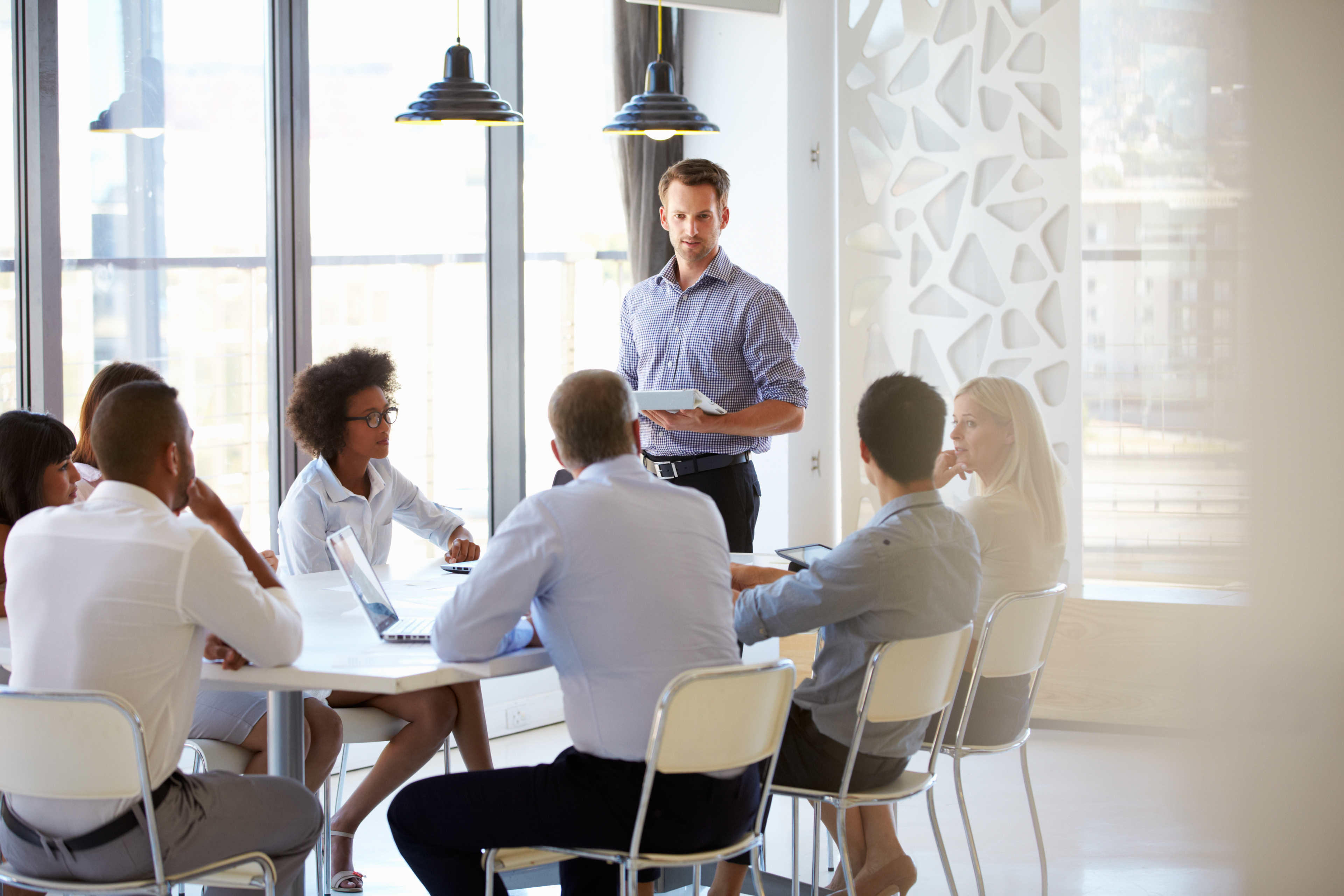 Colleagues in a business meeting