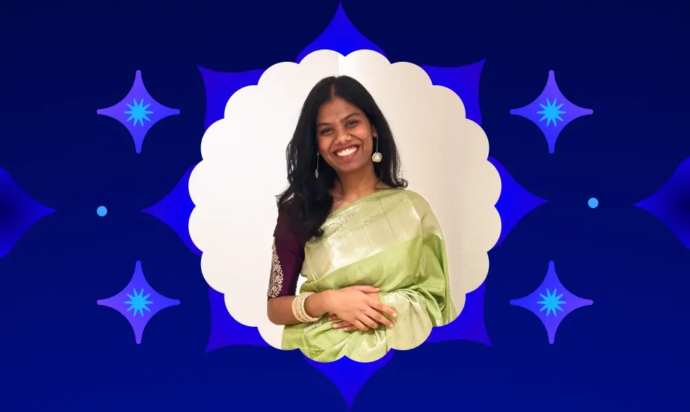 Xe employee celebrates Diwali