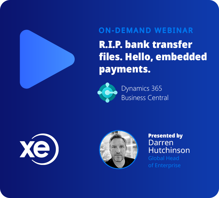 R.I.P. bank transfer files. Hello, embedded payments.