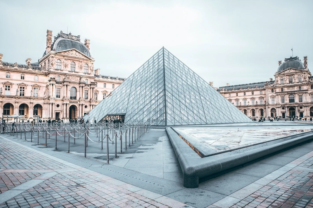 The Louvre Museum pyramids