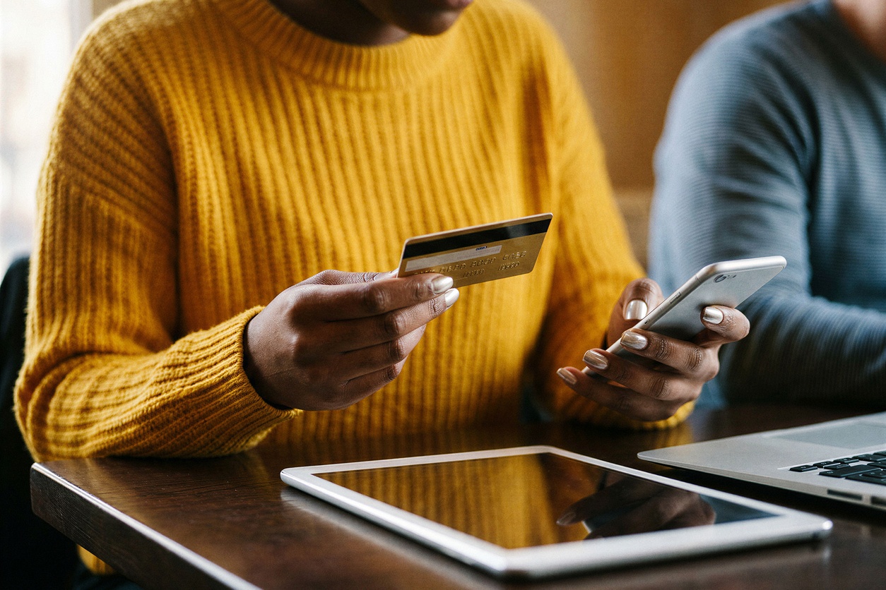 Paying with a credit card