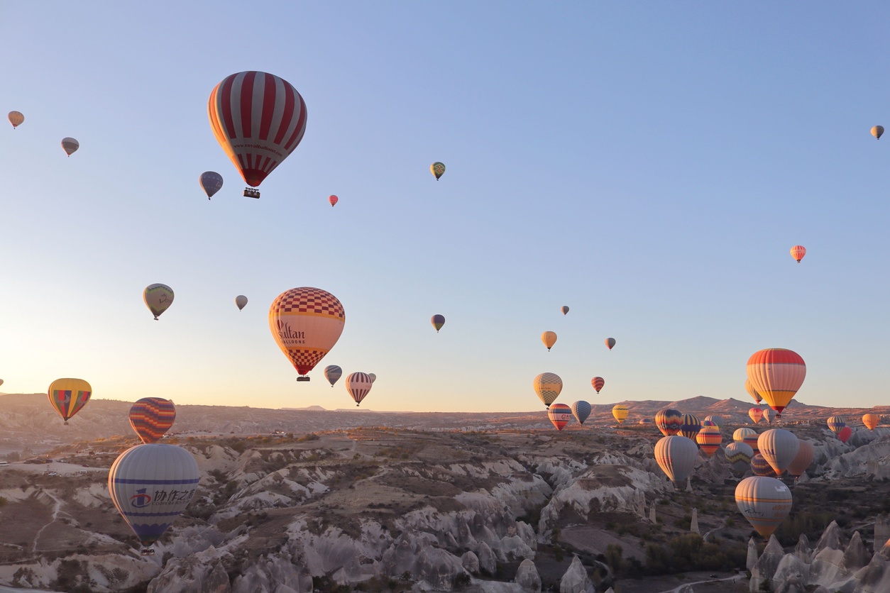 The Goreme Valley in Cappadocia, Turkey