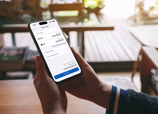 Xe App Hands Holding Phone Mockup