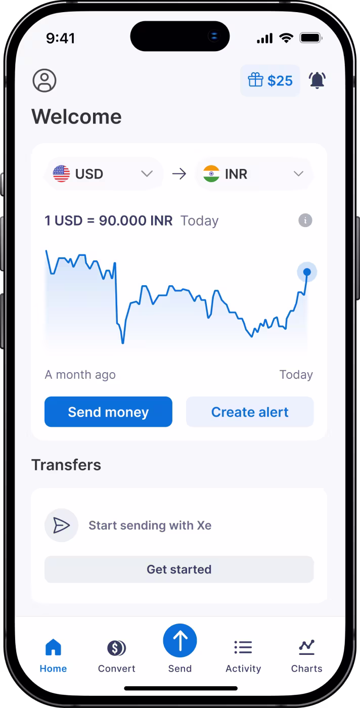 Xe App Mockup