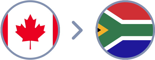 How to transfer Canadian Dollars to South Africa quickly & easily