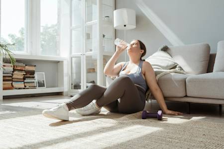 Woman exercising