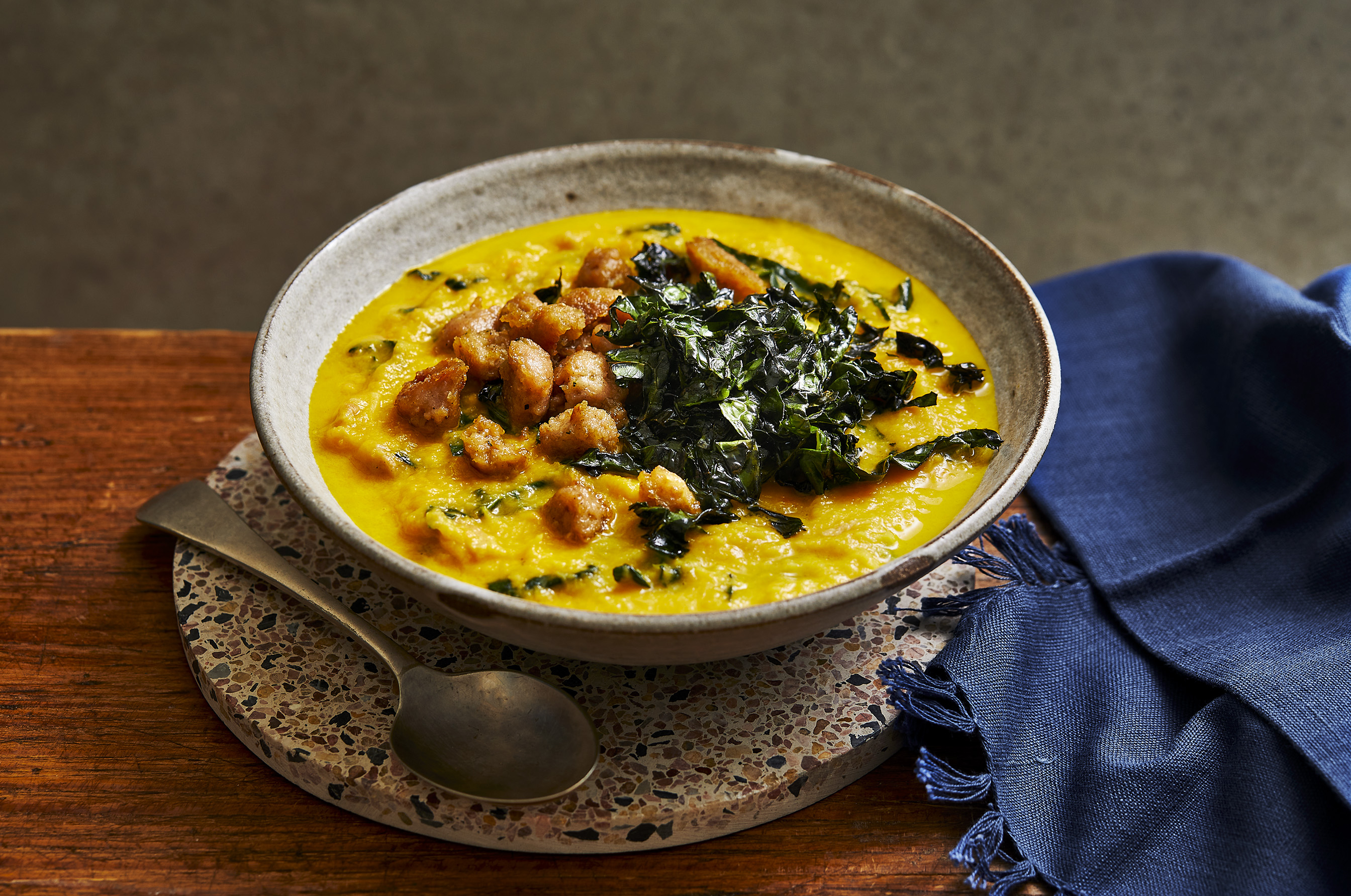 Sausage and veg soup