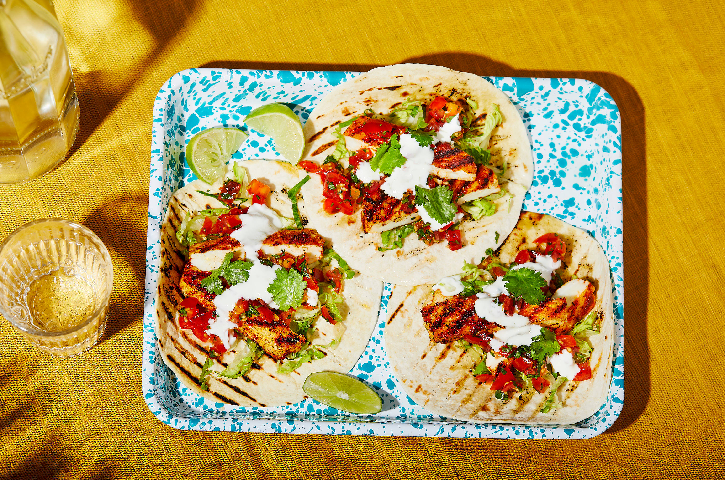 Summer Halloumi Tacos with Salsa 🌞