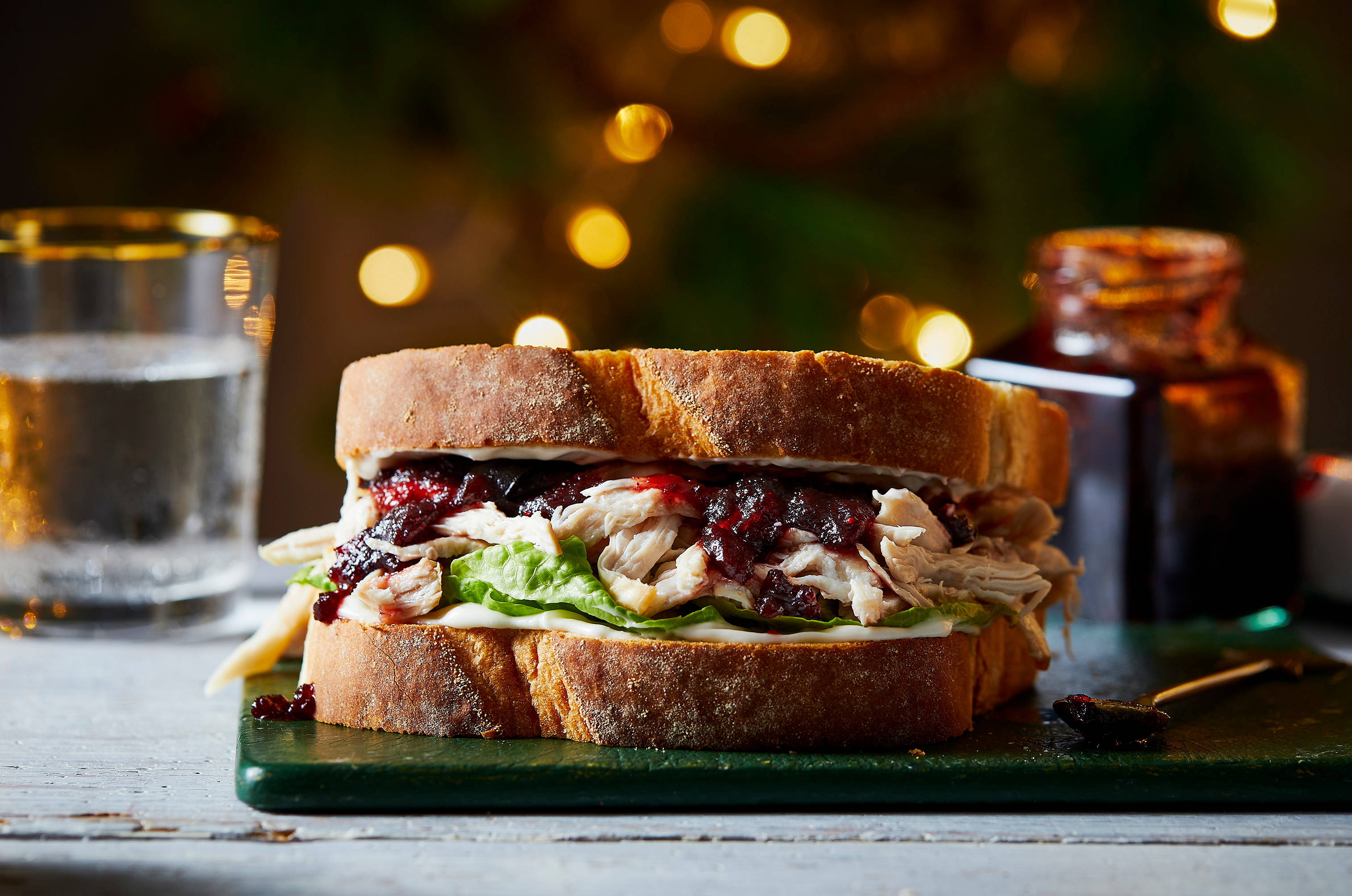 Christmas Turkey and Cranberry Sandwich π