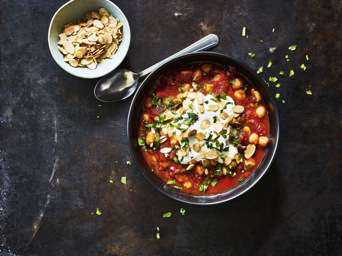 Spicy Moroccan Chickpea Stew / The Body Coach