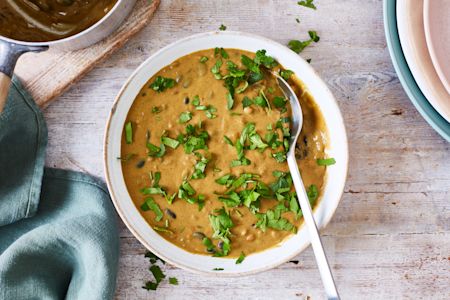 Black Bean and Lentil Soup
