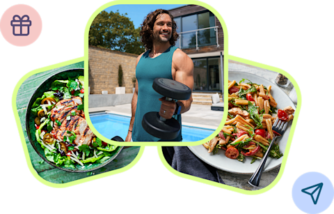 Joe with healthy meals