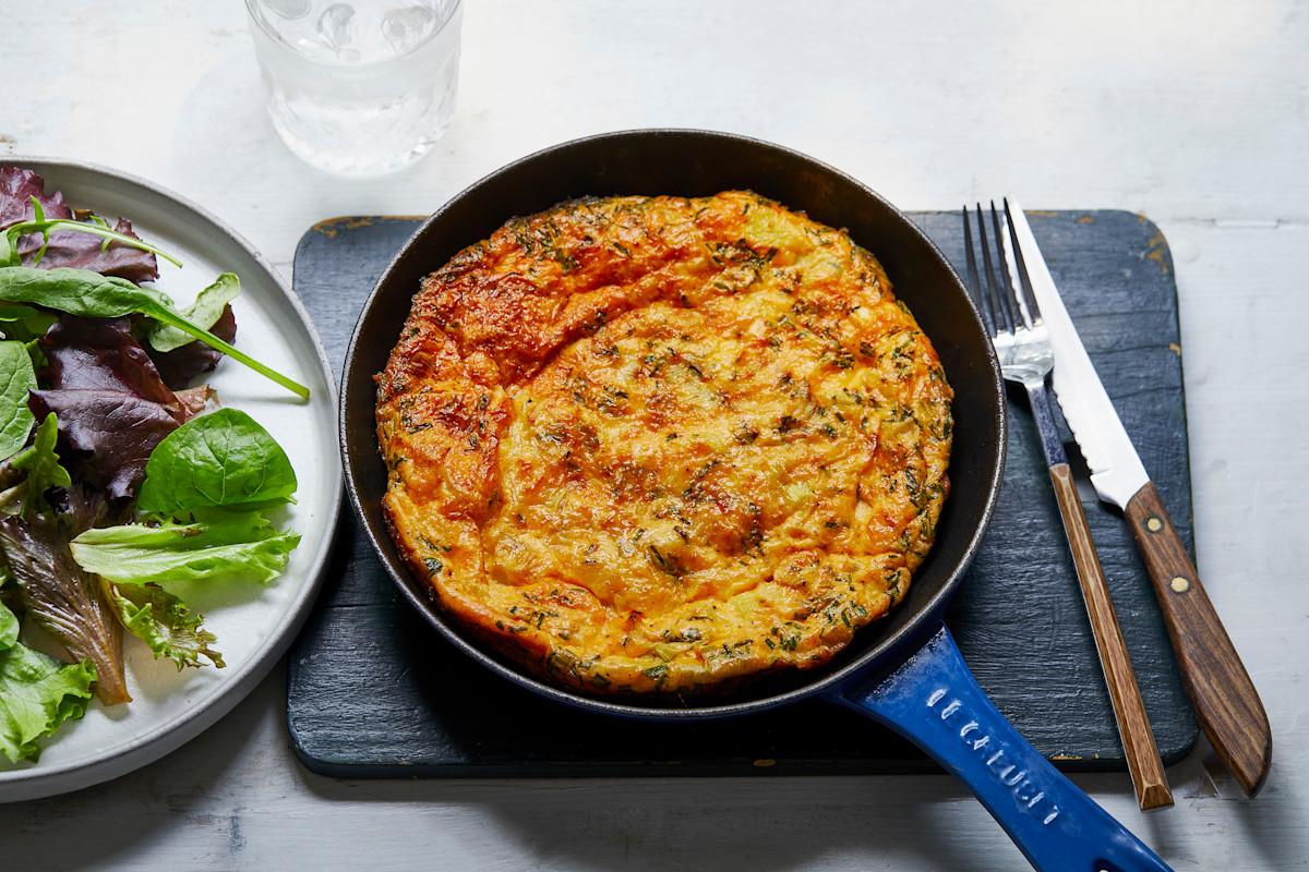 Leek and Gruyere Crustless Quiche / The Body Coach