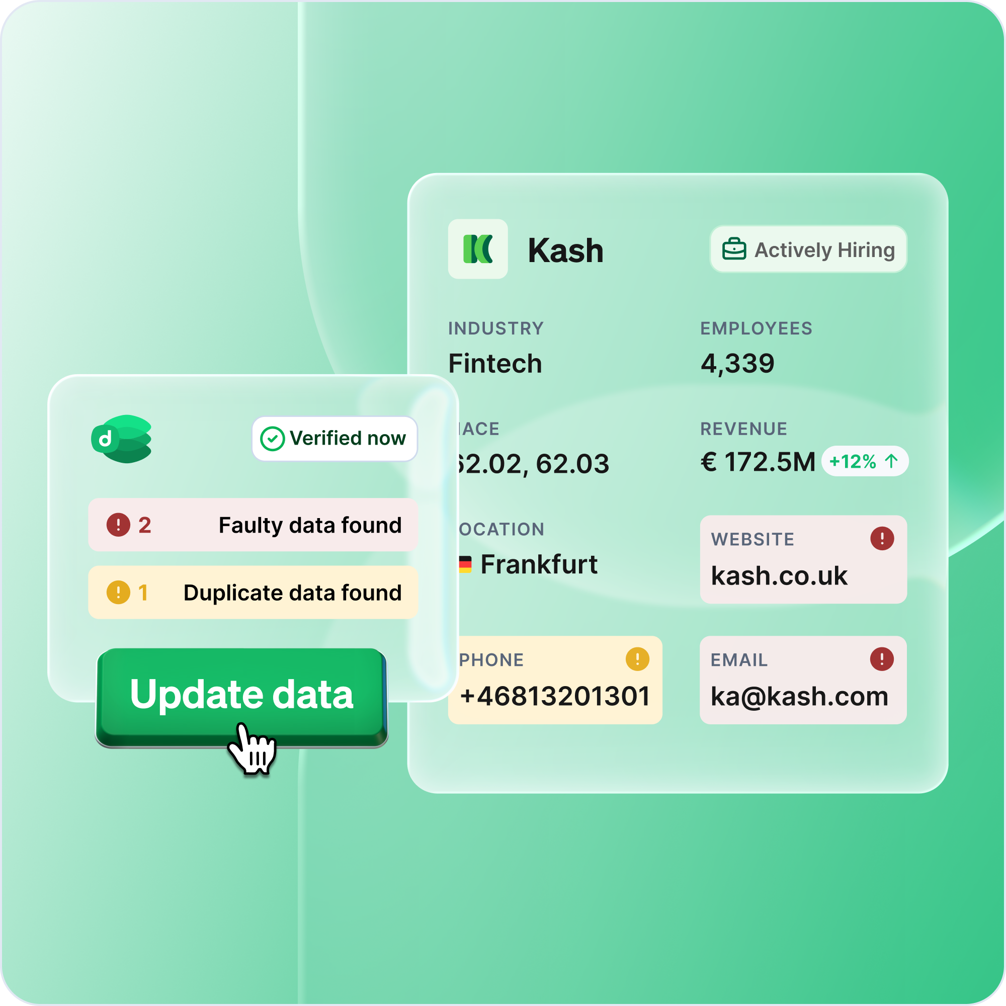 Clean your database and remove duplicates or faulty data