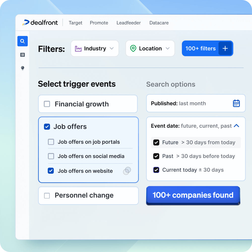 Spot buying signals within job offers data