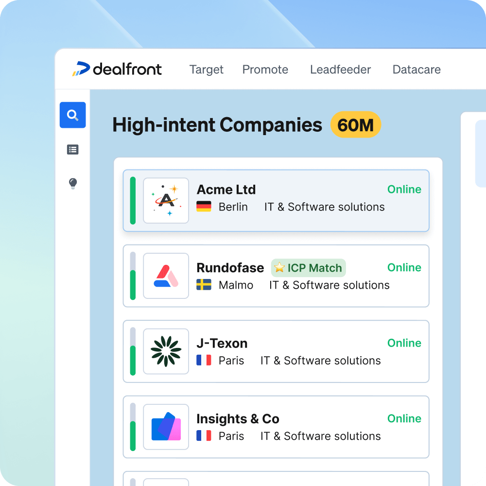 Capture intent on your website
