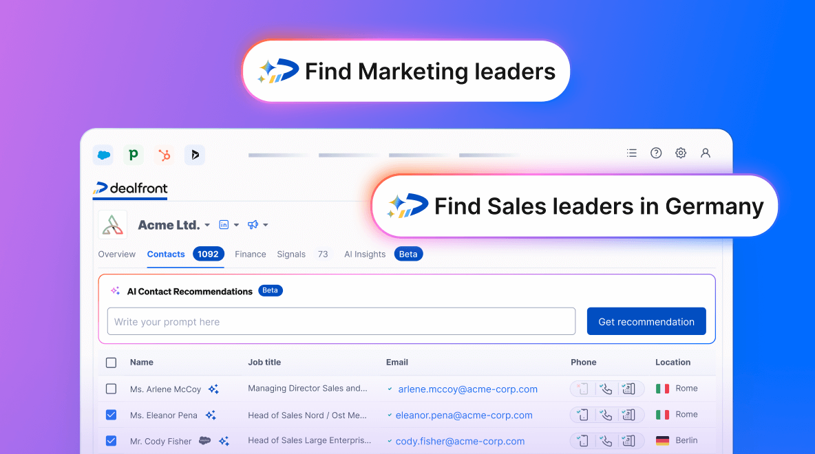 Sales teams